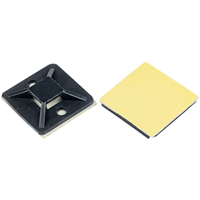  Монтажная база 25х25мм 25шт черная 1302-1587