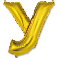 Шар Мини буква "У", 36см Gold