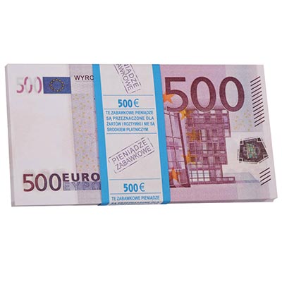 Деньги банка приколов 500 Евро