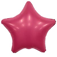 Шар Звезда 45см сатин Viva Magenta