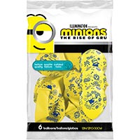 Набор шаров шелк Миньоны 30см 6шт