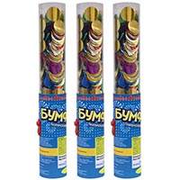 Хлопушка Бумфети 25см Круги фольга