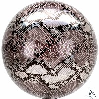 Шар 3D сфера 40см Змеиная кожа Сафари