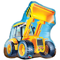 Шар фигура Экскаватор желтый
