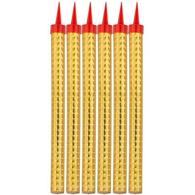 Новый год Свеча-Фонтан д/торта 18см 50сек 6шт 1502-6453