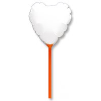 Шар для фотопечати СЕРДЦЕ 18см, палочке