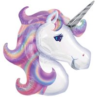 Шар фигура Единорог Фиолетовый голова