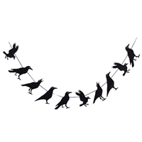 Гирлянда текстиль Ворон 250см/G