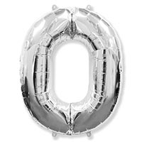 Ф ЦИФРА 0  40" Silver  без УП