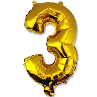 Шар Мини буква "З", 36см Gold