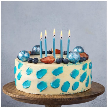 Свечи для торта Свечи для торта с голубым пламенем 6шт