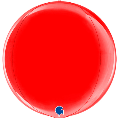 3D Сфера 38 см Металлик Red