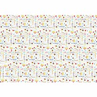 Бумага упак С ДР Хештеги White 67х99см
