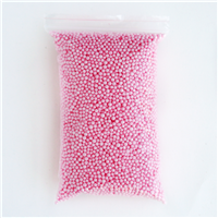 Наполнитель шарики пенопласт розовый 1л