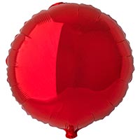 Шарик без рисунка 9" круг Red