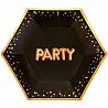 Вечеринка в стиле Black & Gold Тарелки малые Гламур Black&Gold PARTY 1502-5051