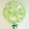Зеленая Шар BUBBLE 20" Кристалл Green круги 1202-3393