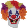  Маска Безумный Клоун цветн парик латекс 2001-7588