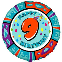 Цифры и числа Шарик 45см Happy Birthday Цифра 1202-1789