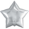 Серебряная Шар Звезда 76см Металлик Silver 1204-1108