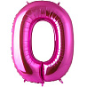Цифры и числа Шар цифра "0", 101см Pink 1207-2178