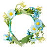 Цветы Любимым Ободок Ромашки голубые 1501-6605