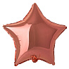 Розовое Золото Шарик без рисунка 9" звезда Rose Gold 1204-1161