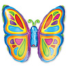  Шар Мини фигура Бабочка яркая 1206-0026