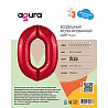 Шар цифра "0", 101см Металлик Red