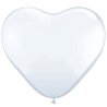  Шар Сердце 06" Стандарт White, 15 см 1105-0225