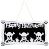 Вечеринка Хэллоуин Баннер Happy Halloween Черепа, фетр 1505-1837