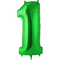 Цифры и числа Шар цифра "1", 102см Green 1207-2690