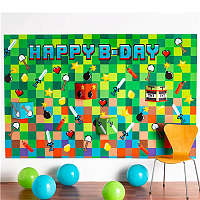 TNT Party Декорация HB Пиксели 152x244см 1501-6809