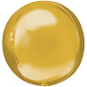 Золотая Шар 3D СФЕРА 40см Металлик Gold 1209-0041