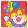 Клоун Салфетка Клоун с шарами 33см 12шт 1502-0463