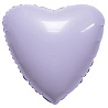 Фиолетовая Шар Сердце 45см Сатин Lavender 1204-1234