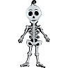 Вечеринка Хэллоуин Шар фигура Скелет 1207-3611
