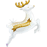 Новый год Шар фигура HAPPY HOLIDAYS Олень 1207-5436