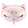  Шар Фигура Кошка голова Pink 1207-4422