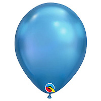 Синяя Шарик Qualatex 7" Хром Blue 1102-1824