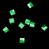 Зеленая Конфетти Зеленое фольг 6х6мм 100гр 2001-7452