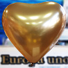 Шары Сердце Золотой сатин 30см