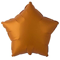 Кремовая Шар Звезда 45см Сатин Caramel 1204-1380