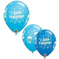 Happy Birthday Шелк 11" С ДР Кружка пивная BlueRbnEgg 1103-1951