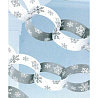  Гирлянда-колечки Снежинки серебр 3,96м 1505-1096