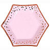 Розовое Золото Тарелки мини Гламур Pink & RoseGold 1502-5052