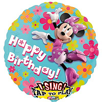 Дисней Микки и Минни Шар Музыкальный Happy Birthday Минни 1203-0435