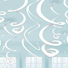 Белая Спирали белые, 55 см, 12 штук 1501-3567