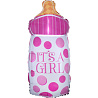 Я родился Шар фигура Бутылочка IT'S A GIRL 1207-3625