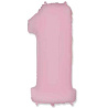  Шар цифра 1 40" Пастель Pink 1207-2837